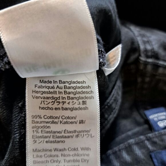 J. Crew Women's Exposed Button Fly Washed Black Jean Denim Short Preppy Size 26 - Picture 7 of 9